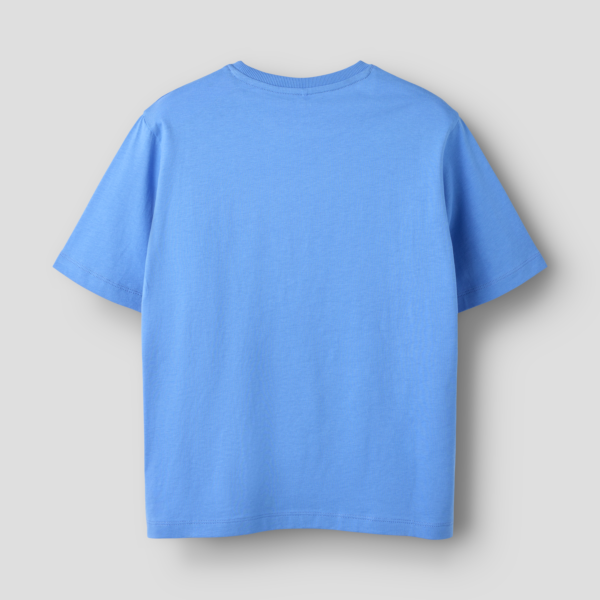 Bagsiden af Cirkus Summarum t-shirt i blå.