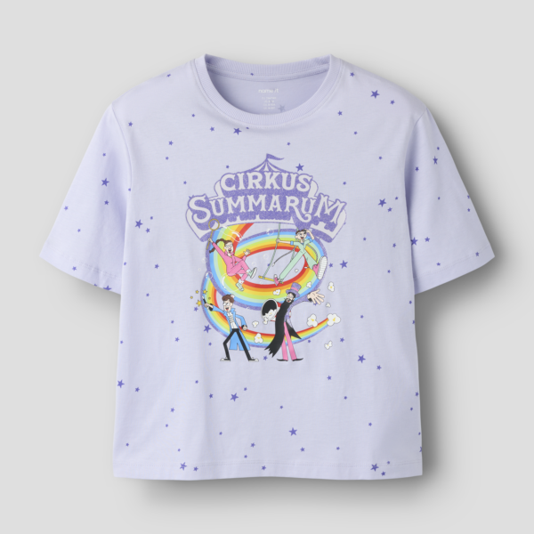 Cirkus Summarum t-shirt i lilla.